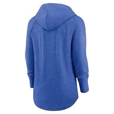 Women's Nike Royal Los Angeles Rams Minimal Statement Raglan Funnel Neck Pullover Hoodie