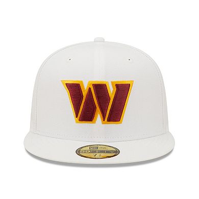 Men's New Era White Washington Commanders Omaha 59FIFTY Fitted Hat