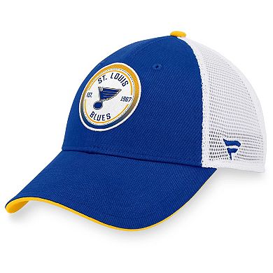 Men's Fanatics Branded Blue/White St. Louis Blues Iconic Gradient Trucker Snapback Hat