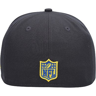 Men's New Era Graphite Los Angeles Rams Color Dim 59FIFTY Fitted Hat