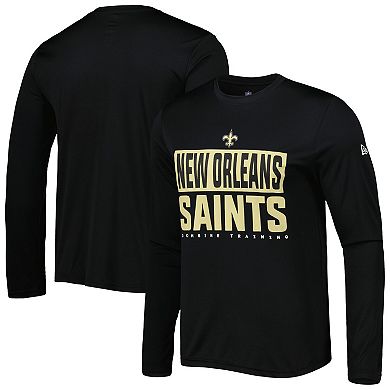 Men's New Era Black New Orleans Saints Combine Authentic Offsides Long Sleeve T-Shirt