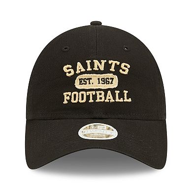 Women's New Era Black New Orleans Saints Formed 9TWENTY Adjustable Hat