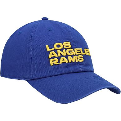 Men's '47 Royal Los Angeles Rams Clean Up Team Script Adjustable Hat