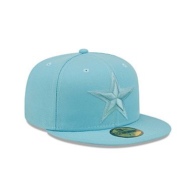 Men's New Era Aqua Dallas Cowboys Color Pack 59FIFTY Fitted Hat