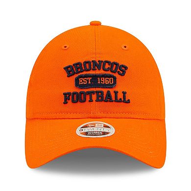 Women's New Era Orange Denver Broncos Formed 9TWENTY Adjustable Hat