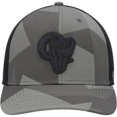 Men's '47 Camo/Black Los Angeles Rams Countershade MVP Trucker Snapback Hat