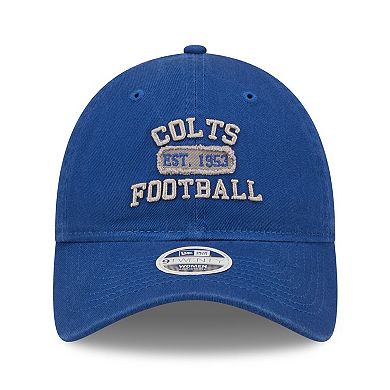 Women's New Era Royal Indianapolis Colts Formed 9TWENTY Adjustable Hat