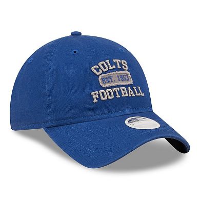 Women's New Era Royal Indianapolis Colts Formed 9TWENTY Adjustable Hat