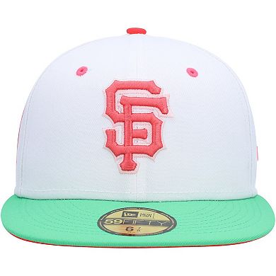 Men's New Era White/Green San Francisco Giants 2010 World Series Watermelon Lolli 59FIFTY Fitted Hat