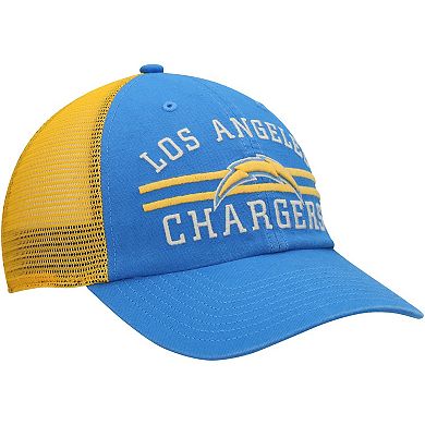 Men's '47 Powder Blue/Gold Los Angeles Chargers Highpoint Trucker Clean Up Snapback Hat
