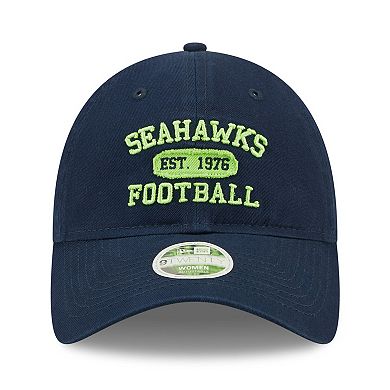 Women's New Era College Navy Seattle Seahawks Formed 9TWENTY Adjustable Hat