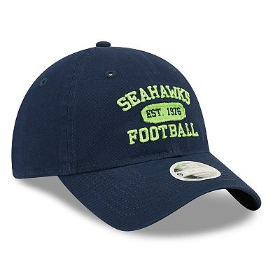 Women's New Era College Navy Seattle Seahawks Formed 9TWENTY Adjustable Hat