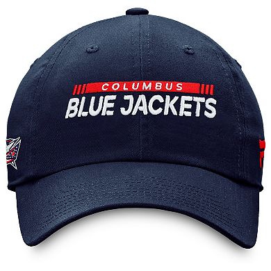 Men's Fanatics Branded Navy Columbus Blue Jackets Authentic Pro Rink Adjustable Hat