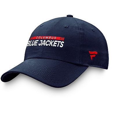 Men's Fanatics Branded Navy Columbus Blue Jackets Authentic Pro Rink Adjustable Hat