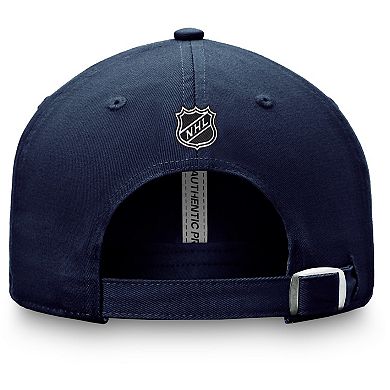 Men's Fanatics Branded Navy Columbus Blue Jackets Authentic Pro Rink Adjustable Hat