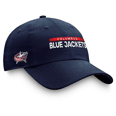 Men's Fanatics Branded Navy Columbus Blue Jackets Authentic Pro Rink Adjustable Hat