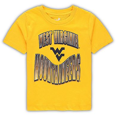 Preschool Navy/Gold West Virginia Mountaineers Game Day T-Shirt Combo Pack