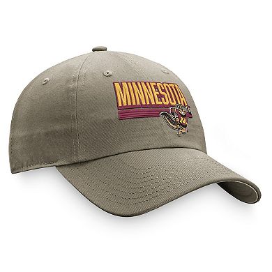 Men's Top of the World Khaki Minnesota Golden Gophers Slice Adjustable Hat