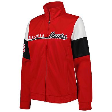 Women's G-III 4Her by Carl Banks Red Atlanta Hawks Change Up Full-Zip Track Jacket