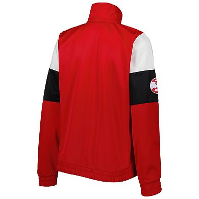 Women's G-III 4Her by Carl Banks Red Atlanta Hawks Change Up Full-Zip Track Jacket