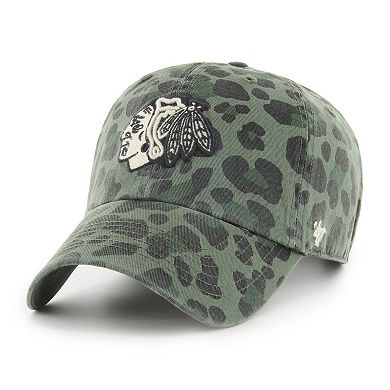 Women's '47 Green Chicago Blackhawks Bagheera Clean Up Adjustable Hat