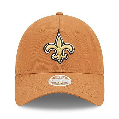 Women's New Era Brown New Orleans Saints Core Classic 2.0 9TWENTY Adjustable Hat