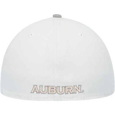 Men's New Era White/Gray Auburn Tigers Neutral Apricot 59FIFTY Fitted Hat