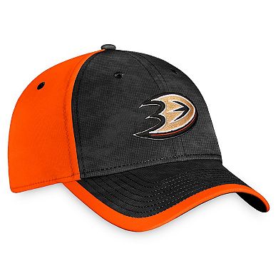 Men's Fanatics Branded Black/Orange Anaheim Ducks Authentic Pro Rink Camo Flex Hat