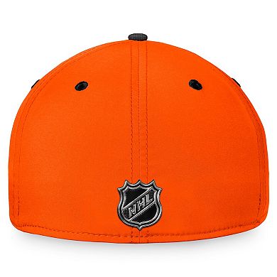Men's Fanatics Branded Black/Orange Anaheim Ducks Authentic Pro Rink Camo Flex Hat