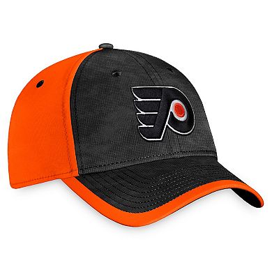 Men's Fanatics Branded Black/Orange Philadelphia Flyers Authentic Pro Rink Camo Flex Hat