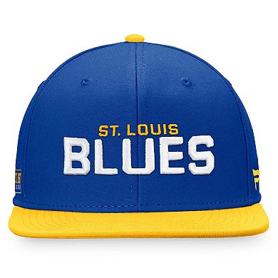 Men's Fanatics Branded Blue/Gold St. Louis Blues Iconic Color Blocked Snapback Hat