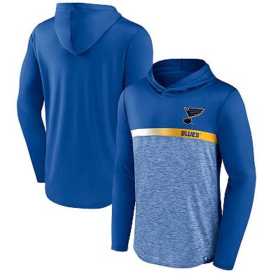 Men's Fanatics Branded Blue St. Louis Blues Podium Defender Pullover Hoodie