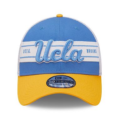 Men's New Era Blue/Gold UCLA Bruins Banded 39THIRTY Flex Hat