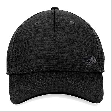Men's Fanatics Branded Black San Jose Sharks Authentic Pro Road Flex Hat