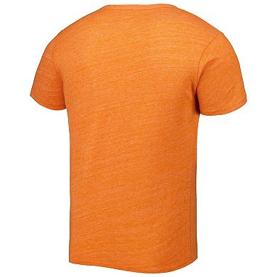 Men's League Collegiate Wear Heather Orange Clemson Tigers 1965 Arch Victory Falls Tri-Blend T-Shirt