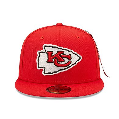 Men's New Era x Alpha Industries Red Kansas City Chiefs Alpha 59FIFTY Fitted Hat