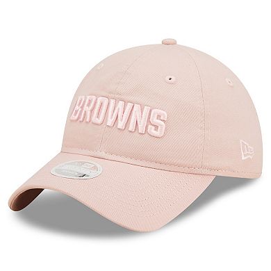 Women's New Era Pink Cleveland Browns Core Classic 2.0 Tonal 9TWENTY Adjustable Hat
