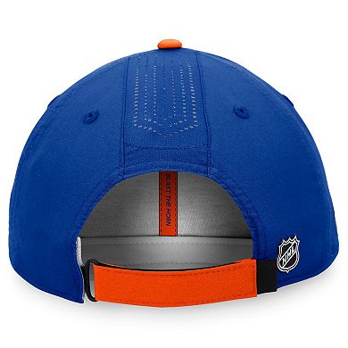 Men's Fanatics Branded Royal New York Islanders Authentic Pro Rink Pinnacle Adjustable Hat