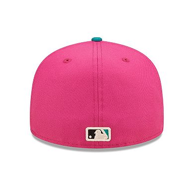 Men's New Era Pink/Green Los Angeles Dodgers Cooperstown Collection 1981 World Series Passion Forest 59FIFTY Fitted Hat