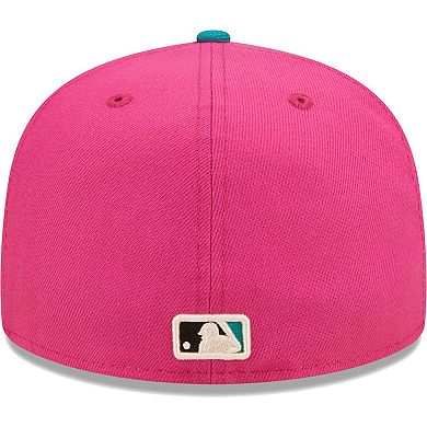 Men's New Era Pink/Green Chicago White Sox Cooperstown Collection Comiskey Park Passion Forest 59FIFTY Fitted Hat