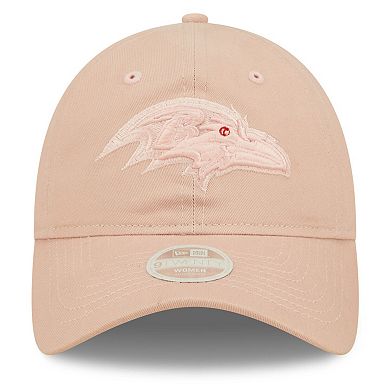 Women's New Era Pink Baltimore Ravens Core Classic 2.0 Tonal 9TWENTY Adjustable Hat