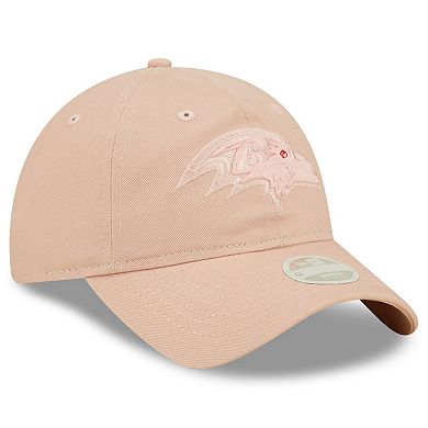 Women's New Era Pink Baltimore Ravens Core Classic 2.0 Tonal 9TWENTY Adjustable Hat