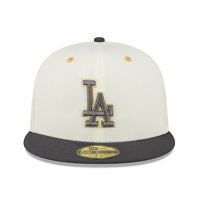 Men's New Era White/Charcoal Los Angeles Dodgers 1980 MLB All-Star Game Chrome 59FIFTY Fitted Hat
