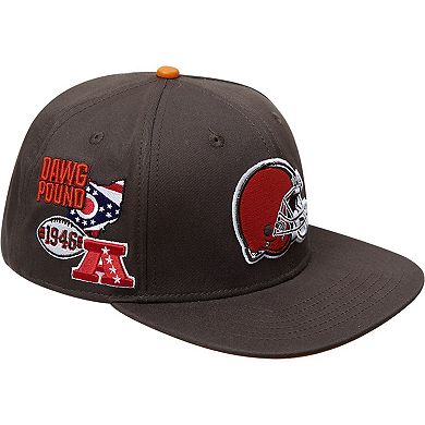 Men's Pro Standard Brown Cleveland Browns Hometown Snapback Hat