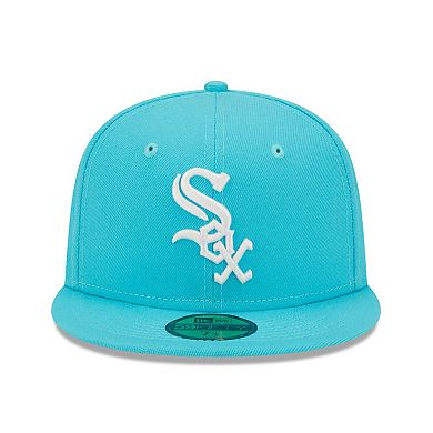 Men's New Era Blue Chicago White Sox Vice Highlighter Logo 59FIFTY Fitted Hat