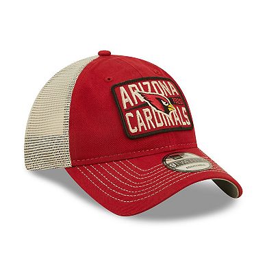 Men's New Era  Cardinal/Natural Arizona Cardinals  Devoted Trucker 9TWENTY Snapback Hat