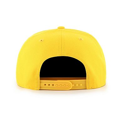 Men's '47 Yellow Los Angeles Lakers High Post Captain Snapback Hat