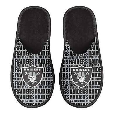 Men's FOCO Las Vegas Raiders Scuff Logo Slide Slippers