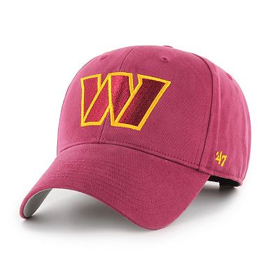 Youth '47 Burgundy Washington Commanders Legacy Basic MVP Adjustable Hat