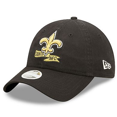 Women's New Era Black New Orleans Saints 2022 Sideline Adjustable 9TWENTY Hat